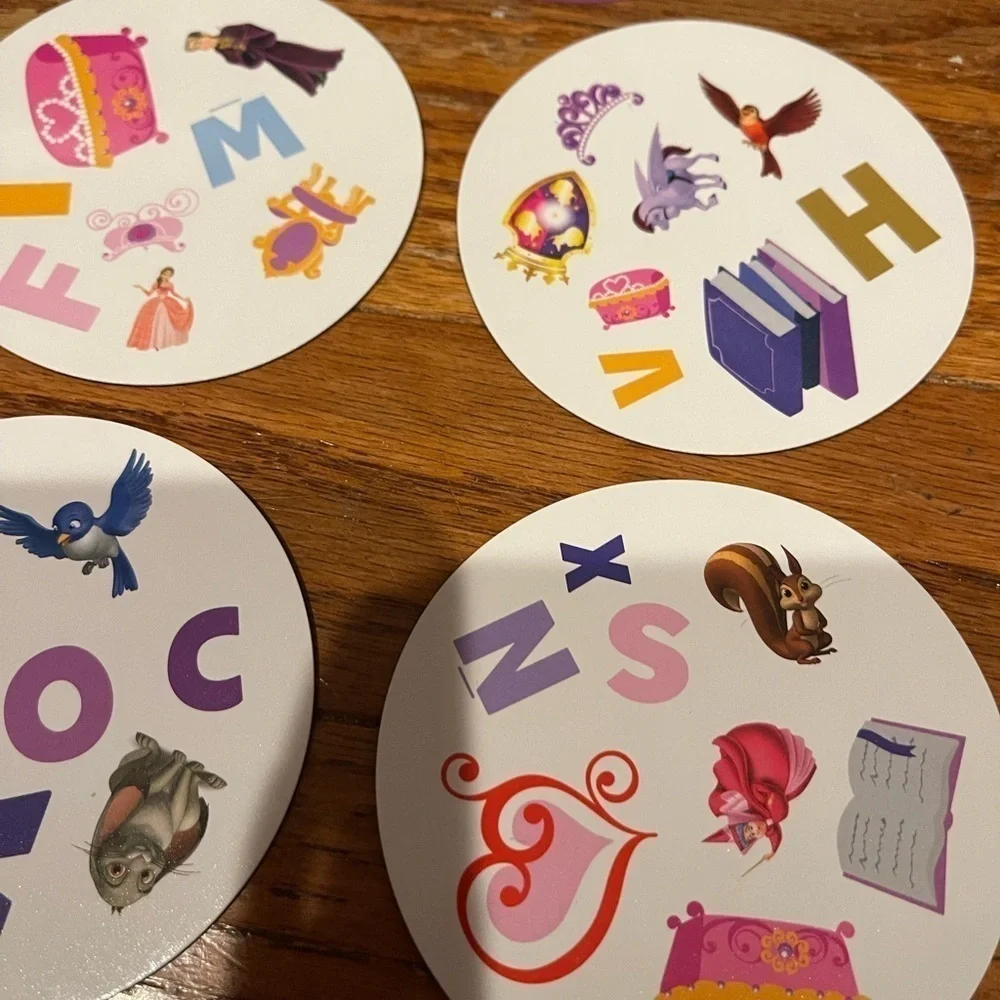 Disney Sofia The First Spot It! Spot 'n Learn Alphabet Game.